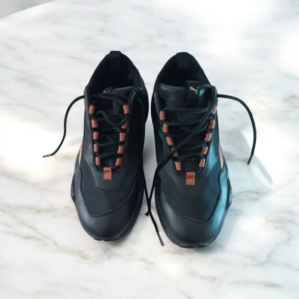 Puma Thunder Electric Sneakers Rose Gold Black Size 9
